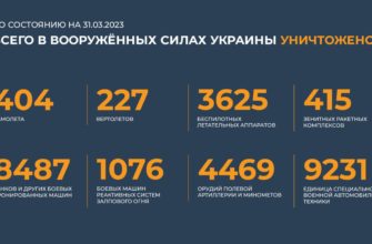 Брифинг Минобороны РФ от 31.03.2023